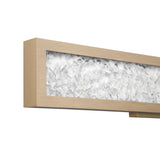 Courtney 24-inch Champagne Gold 5CCT LED Vanity Light with Clear Water Glass