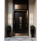 Jacks 48-inch Textured White 5CCT LED Exterior Wall Sconce
