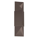Brera 20-inch 2-light Matte Black and Textured Black Exterior Wall Sconce