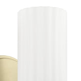 Bedminster 5-inch 1-light Champagne Gold Vanity Light with Etched Opal Ribbed Glass Shade
