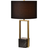 Arla Table Lamp Antique Brass By Renwil