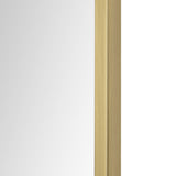 Durness Wall Mirror Satin Brass By Renwil