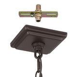 Hillside 11-inch 3-light Dark Bronze Exterior Pendant Light with Clear Glass