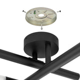 Manhattan 18-inch 6-light Matte Black LED Wall Sconce