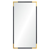 Osmond Wall Mirror Gold Leaf, Black By Renwil