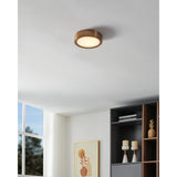 Argyle 8-inch Champagne Gold and Natural Alabaster 5CCT LED Flush Mount