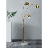 Dorset Floor Lamp Satin Brass By Renwil
