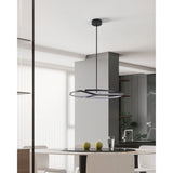 Alfie 30-inch 3-light Textured Black 3CCT LED Chandelier