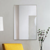 Roderick Wall Mirror Satin Nickel By Renwil