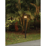 Hillside 20-inch 2-light Textured Black Exterior Post Light with Clear Glass