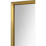 Raydon Wall Mirror Satin Brass By Renwil