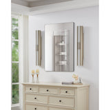 Colton 30-inch 2-light Brushed Nickel 5CCT LED Vanity Light with Etched Opal Glass Shades