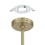 Stockholm 16-inch 4-light Champagne Gold Convertible Pendant with Opal Glass Shades