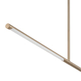 Overture 48-inch 2-light Champagne Gold 5CCT LED Linear Chandelier