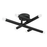 Manhattan 18-inch 6-light Matte Black LED Wall Sconce