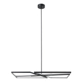 Alfie 40-inch 4-light Textured Black 3CCT LED Chandelier