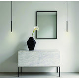 Manhattan 1-inch 1-light Matte Black LED Pendant Light
