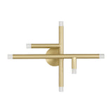 Manhattan 18-inch 6-light Brushed Gold LED Wall Sconce