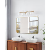 Valentina 30-inch 4-light Champagne Gold Vanity Light with Etched Opal Glass Shades