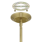 Doyle 13-inch 1-light Natural Brass Pendant Light with Matte White Metal Shade