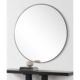 Sami Wall Mirror Matte Black By Renwil