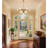 Stockholm 40-inch 13-light Champagne Gold Chandelier with Opal Glass Shades