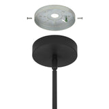 Manhattan 1-inch 1-light Matte Black LED Pendant Light