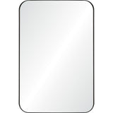 Glencoe Wall Mirror Matte Black By Renwil