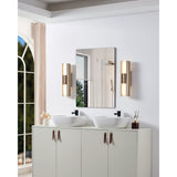 Colton 18-inch 2-light Champagne Gold 5CCT LED Vanity Light with Etched Opal Glass Shades