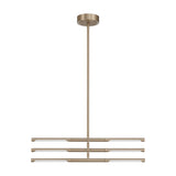 Overture 24-inch 6-light Champagne Gold 5CCT LED Chandelier