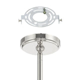 Stockholm 40-inch 13-light Polished Nickel Chandelier with Opal Glass Shades