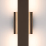 Jacks 22-inch Architectural Bronze 5CCT LED Exterior Wall Sconce