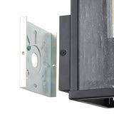 Overton 9-inch 1-light Matte Black Exterior Wall Sconce with Clear Antique Glass