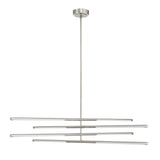 Overture 48-inch 8-light Polished Nickel 5CCT LED Chandelier