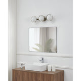 Parker 24-inch 3-light Brushed Nickel Vanity Light with Etched Opal Glass Shades
