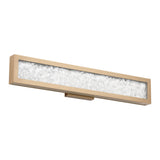 Courtney 24-inch Champagne Gold 5CCT LED Vanity Light with Clear Water Glass