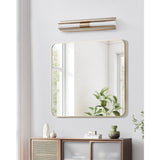 Colton 30-inch 2-light Champagne Gold 5CCT LED Vanity Light with Etched Opal Glass Shades