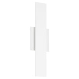 Jacks 22-inch Textured White 5CCT LED Exterior Wall Sconce