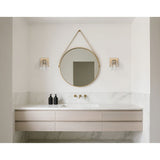 Dryden 5-inch 1-light Champagne Gold Vanity Light with Clear Ribbed Glass Shade