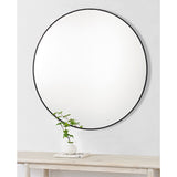 Posadas Wall Mirror Matte Black By Renwil