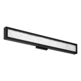 Courtney 32-inch Textured Black 5CCT LED Vanity Light with Clear Water Glass