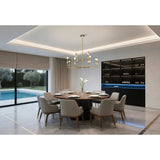 Montclair 38-inch 12-light Brushed Gold and Natural Alabaster Chandelier