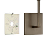 Montclair 12-inch 1-light Forged Bronze and Natural Alabaster Wall Sconce