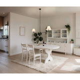 Bethany 56-inch 2-light Forged Bronze Linear Chandelier with Natural Linen Shades