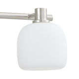 Valentina 30-inch 4-light Brushed Nickel Vanity Light with Etched Opal Glass Shades