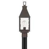 Glencrest 20-inch 1-light Dark Bronze Exterior Post Light with Clear Water Glass