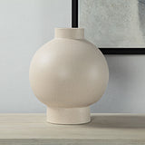 Lamoureux Vase Textured Matte Ivory By Renwil
