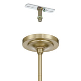 Presley 48-inch 6-light Champagne Gold Chandelier with Clear Glass Drops