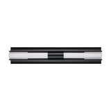 Colton 30-inch 2-light Textured Black 5CCT LED Vanity Light with Etched Opal Glass Shades