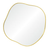 Nucleus Wall Mirror Satin Brass By Renwil